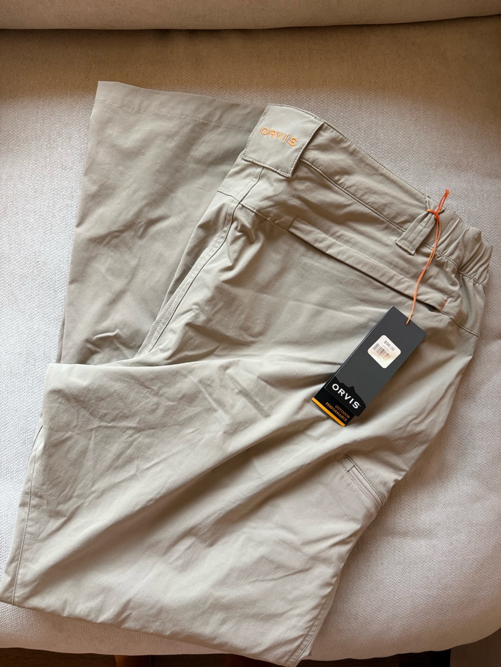 Orvis Men's Khaki/Tan Lightweight Chinos